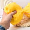 1/2Pcs Cheese Cube Stress Ball Reusable Cheese Shapeable Squeeze Ball Non-Bounce Stress Relief Squeezer Toy Gift for Friends