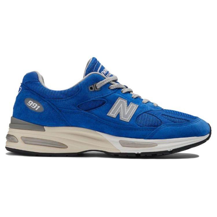 New Balance 991v2 Fabriqué en Angleterre Pack Revival Couleurs Vives - Bleu Éblouissant Baskets Homme Alliage Argent U991BL2