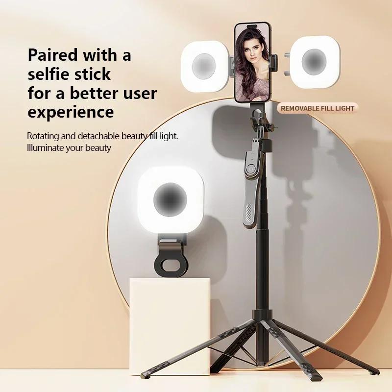 Rechargeable Clip-On Ring Light - 3-Level LED for Smartphone Tablet Photography Live Streams