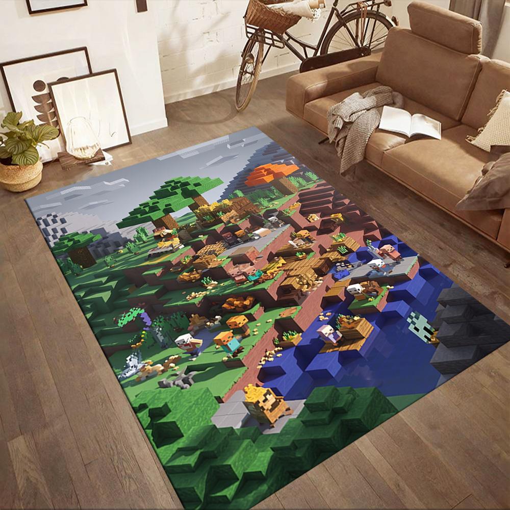 Minecraft 333 Area Rug Suitable for Kitchen Decorate room Living Rooms Entryway Anti-slip Rug Decorate Offices Spiritual Gift