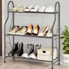 Suolunuo 3-Tier Modern Minimalist Iron Flower Stand for Balcony or Home