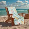 Personalisierbares Ultra-Weiches Strandtuch mit Dinosaurier-Thema, Ideal für Pool - Camping, Tauchen - Perfekter Reisebegleiter, Lebendiges Strandtuch.