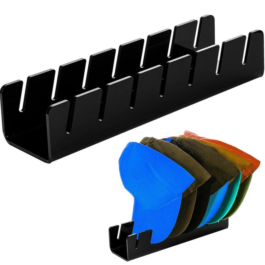 2pcs Baseball Hat Storage Rack Well Organization Acrylic Baseball   Display Stand for 7pcs   Each Rack