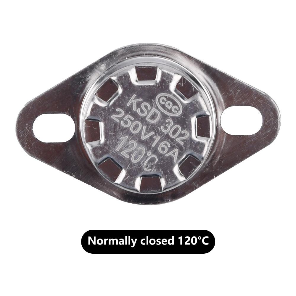 Κεραμικά Θερμοστάτης Θερμοστάτης KSD302 50C~150C 16A 250V NC Κανονικά Κλειστός Διακόπτης Θερμοκρασίας 50C 80C 100C 120C 150C