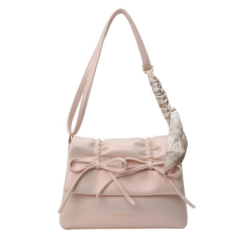 Ballet Style Bow Underarm Bag Women's New Large-capacity Messenger Bag Commuter Tote Bag