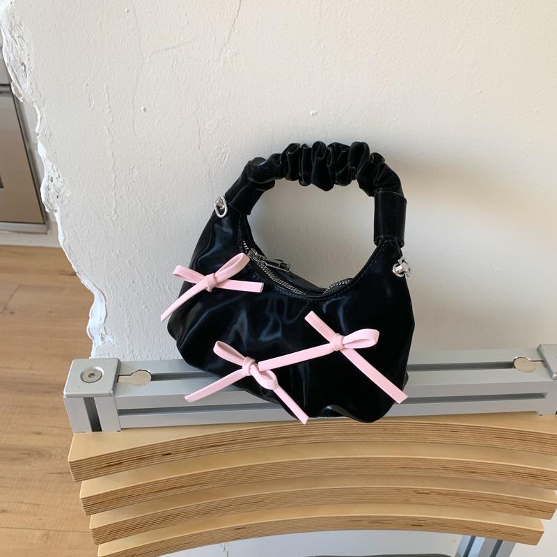 2026 Fashi New PU Shoulder Bags High Quality Solid Color zipper Bow Decorati Persality Hot Trendy Crossbody Bags for Women
