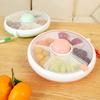 Circular Rotating Lunch Box Snack Container Moisture Proof Sealed Fruit Tray Spinner Candy Box Portable Melon Seed Storage Box