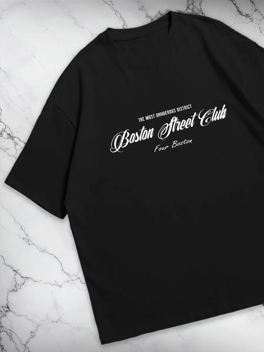 Oversized Y2K Doberman print T-shirt S
