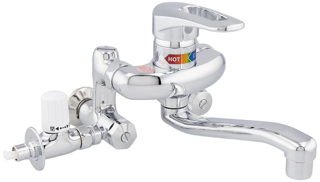 Kakudai Single Lever Mixing Faucet Water Diversion (with Cock) 192-313