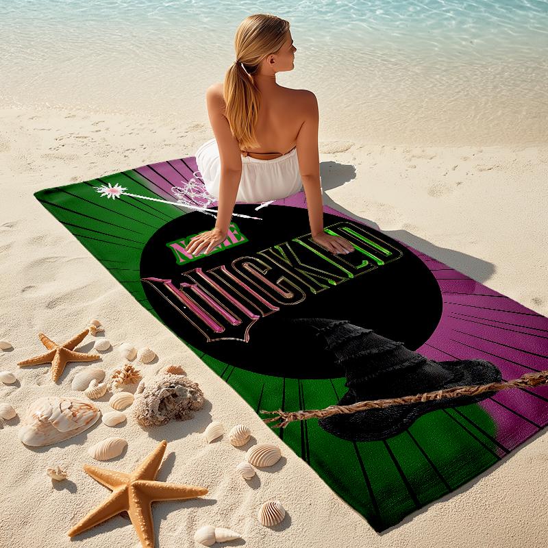Personalized Magic Transformation Beach Towel Microfiber Beach Towel Thin Absorbent for Beach Swimming Yoga Bath Sports. 0910259