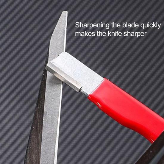 Venkovní přenosný nůžkový brousek na nože s protiskluzovou rukojetí Ergonomická kompaktní velikost přenosný zahradní nástroj brousek kámen