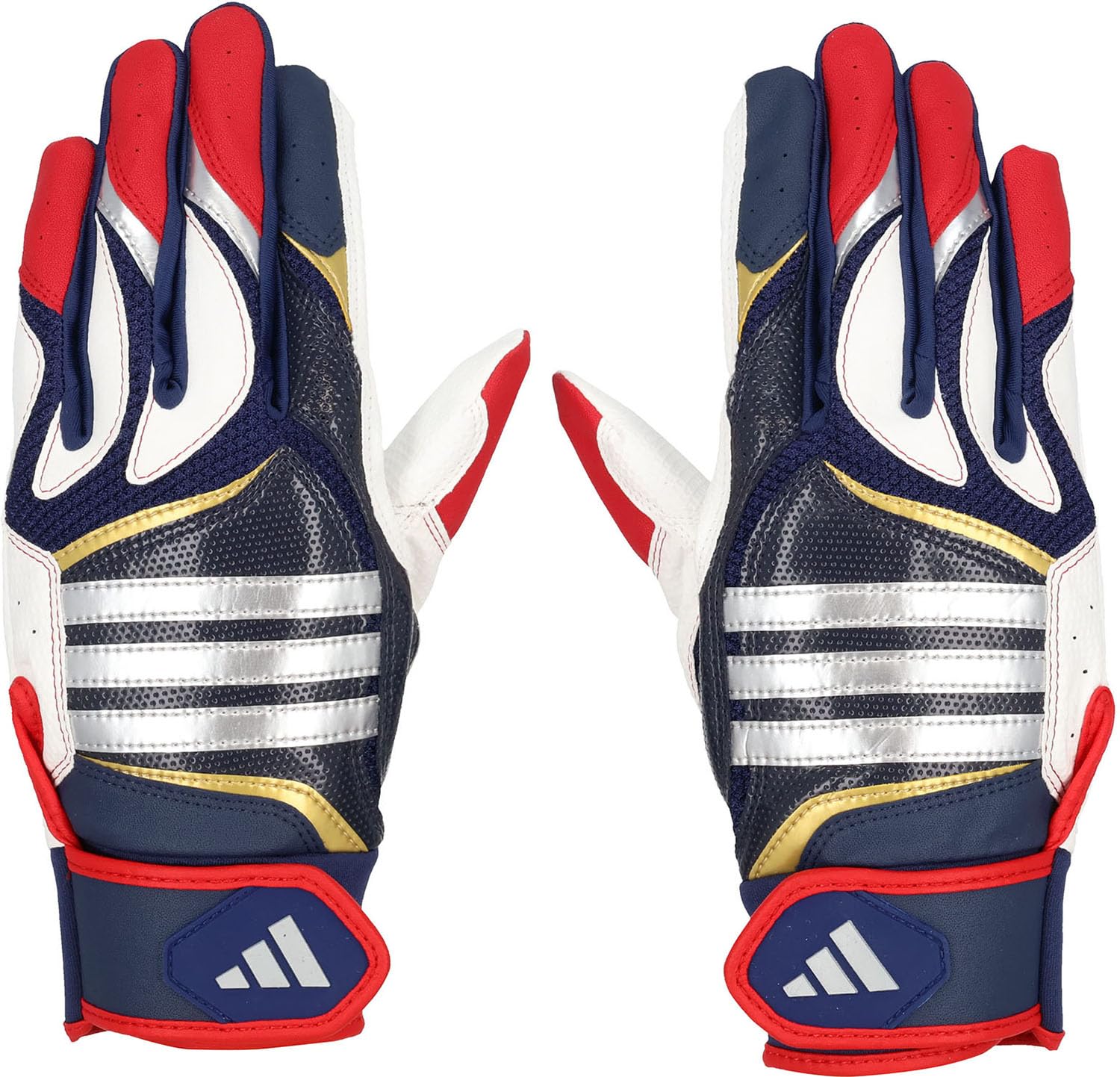 

adidas BASIC Batting Navy x Size LBG405 Glove, Red, M,