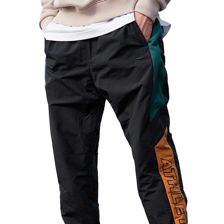 Li Ning Strick-Jogginghose Unisex Neuer Standard Schwarz AYKQ825-3