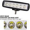 2Pcs 6 ''18W Work Headlight 12V 24V Super Thin Headlight Off-Road Led Headlight Reflector Ip67 Waterproof 6000K Fog Light Bar Led Tractor Lights Off