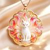 1 Stuks Trendy Exquise Dagelijkse Sieraden Hol Chinese Mythologie Negenstaartige Vos Emaille Hanger Ketting Voor Vrouwen Cadeaus