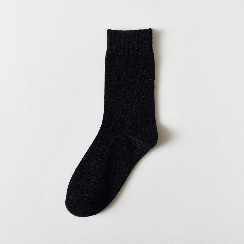 Svarta Tunna Långa Formella Strumpor för Herrar, Brittisk Stil, för Kostym och Läderskor