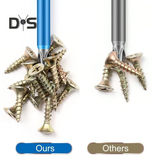 6Pcs Strong Magnetic Anti-Slip Drill Bit Set 60HRC High Hardness Universal Electric Precision Screwdriver Drill Bits