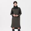 Pin Black Turtle Knit One-Piece Khaki