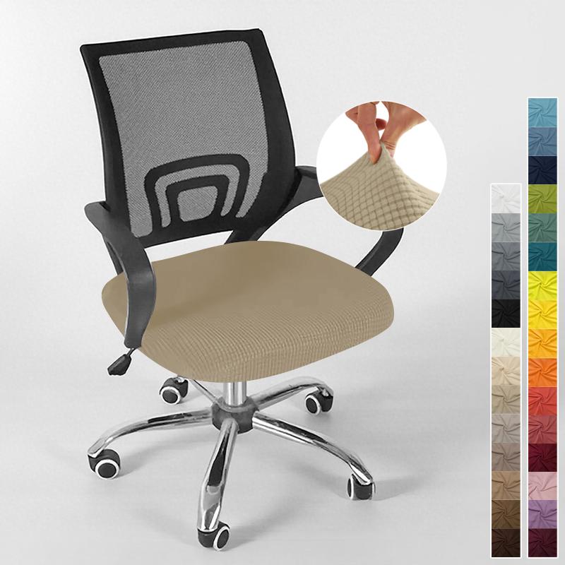 Cover For Computer Chair With Armrests Knitted Jacquard Cover For Swivel Office Chair Jacquard Seat Cover Computer Chairs