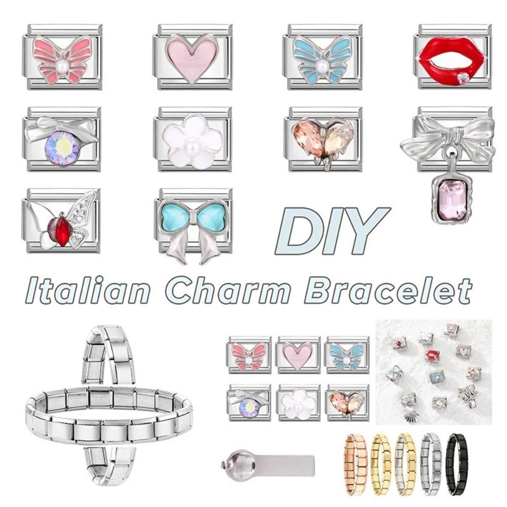 DIY Charm Bracelet Link Stainless Steel Jewelry New Module Bracelet Accessories Women's