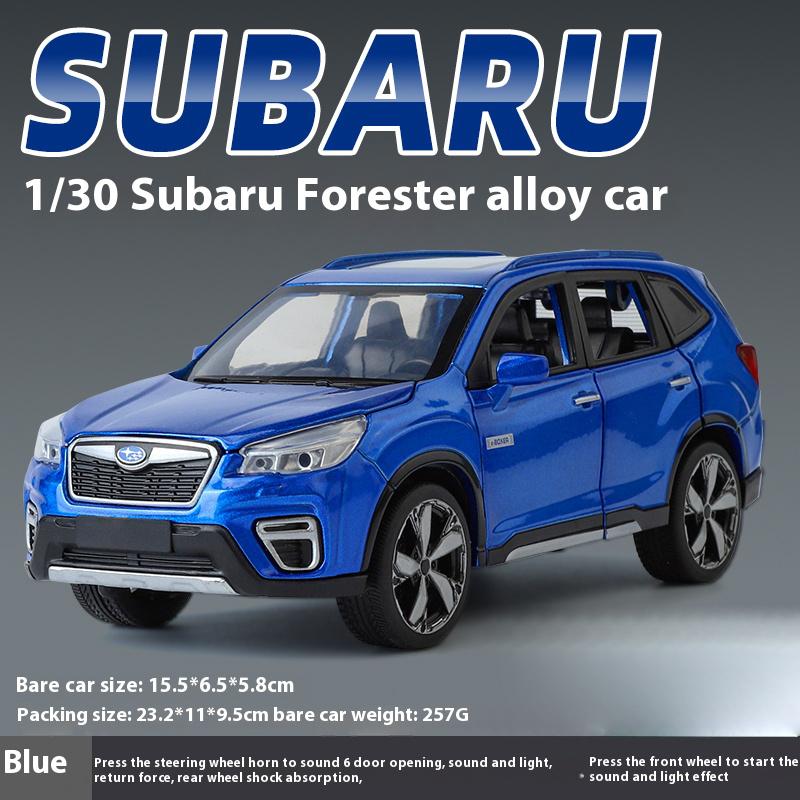 

Масштаб 1/30 Subaru Forester Внедорожник SUV Автомобиль из сплава литой под давлением Модель автомобиля Звук и свет Коллекция Хобби Украшение Праздничные подарки Презент синий