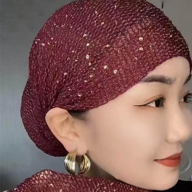 Elastic Beanie Hat For Women Summer Winter Breathable Mesh Fashion Knit Cap
