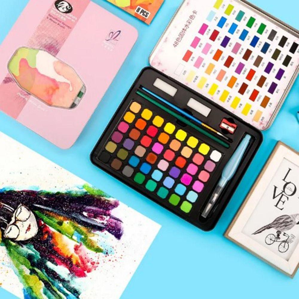 15/16Pcs Solid Pigment Watercolor Paint Set Watercolor Pigment Set  Starter Artists