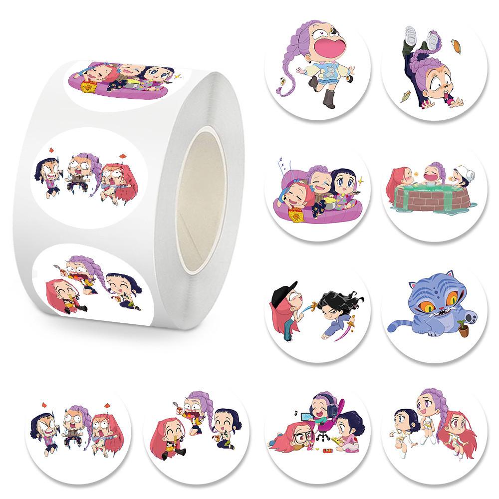 Hunter Girl Kpop Collectors Edition Water Bottle Stickers With Vibrant Printed Art For Teens