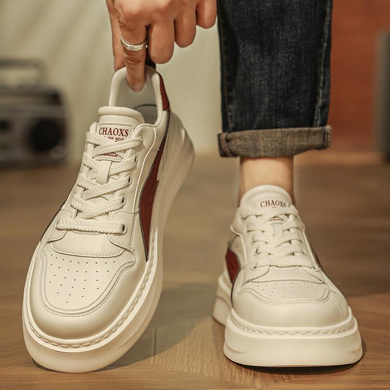 New Lightweight Cushioning Comfortable Casual Shoes Outdoor Thick-soled High-quality Light Luxury Board Shoes