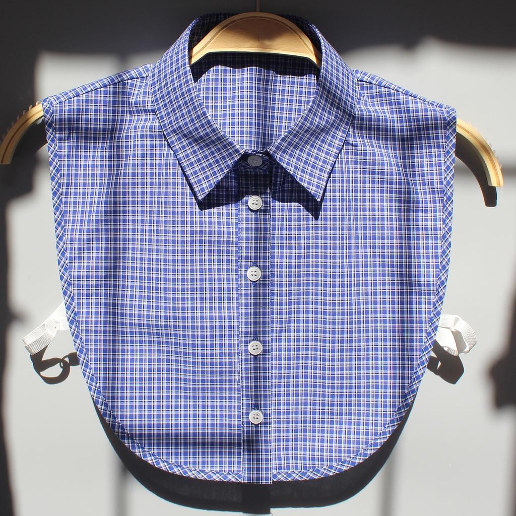 New style sweater decorative plaid fake collars—versatile shirt collars for women
