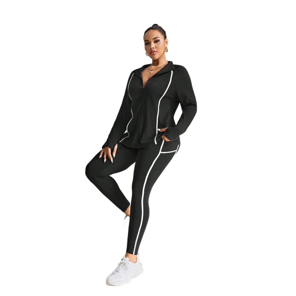 Yoga pants fashion striped fitness pants high waist hip lift slim slim yoga pants breathable sports fitness pants