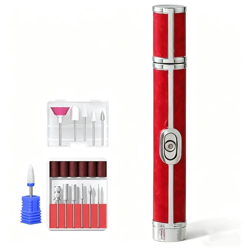 Rechargeable Nail Drill Bits Set Cordless Nail Polishing Machine Nail File Machine Nail Salon