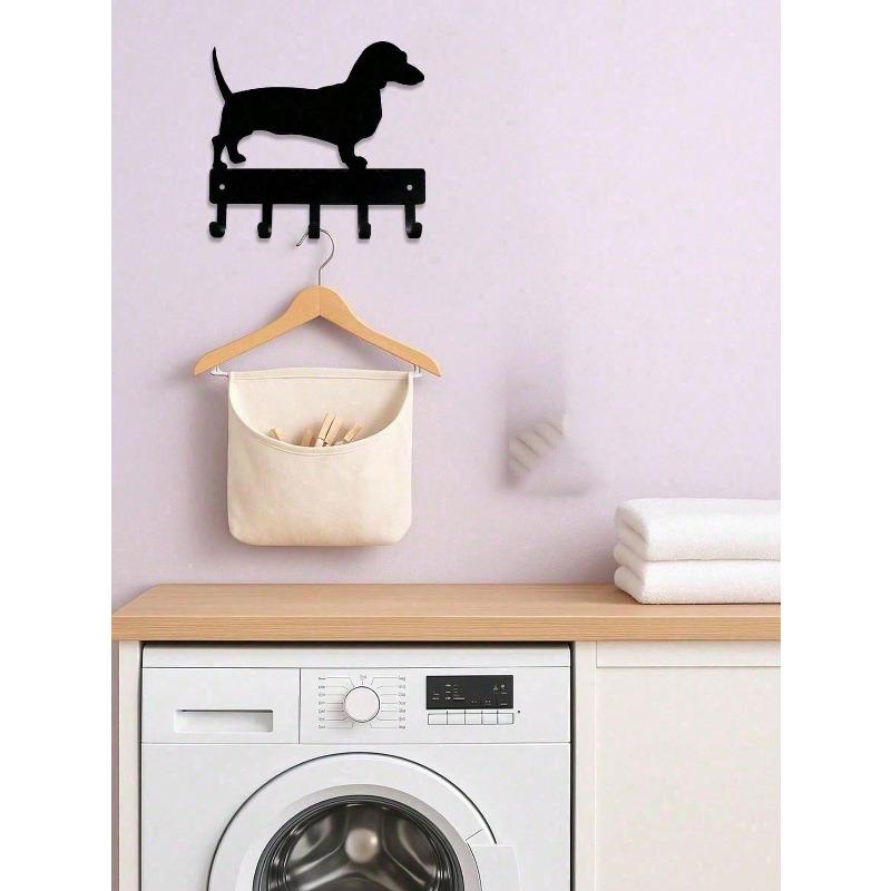 Dog Paw Wall Hooks Rustic Wood Entryway Organizer Pet Themed Home Decor Gift