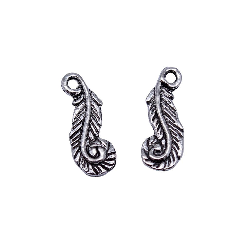 Filigree Leaf Charms Antique Alloy Pendants For Nature Inspired Jewelry