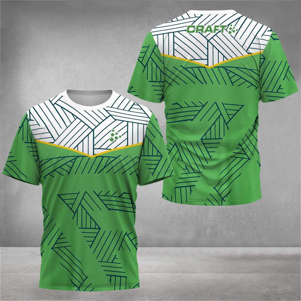 Men Fashion Short Sleeve 3d Print T Shirt Round Neck Summer Plus Size Tees