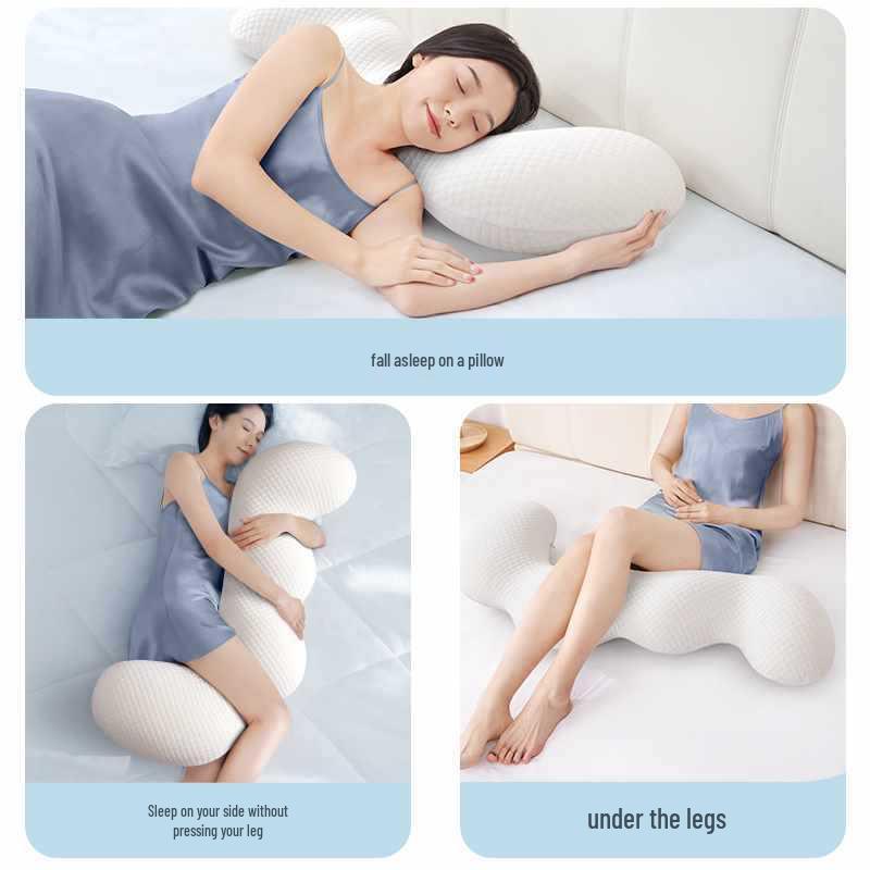 Memory Foam Body Pillow for Teens & Adults - Side Sleeper, Removable & Washable Cover, Long Leg-Clamping Design
