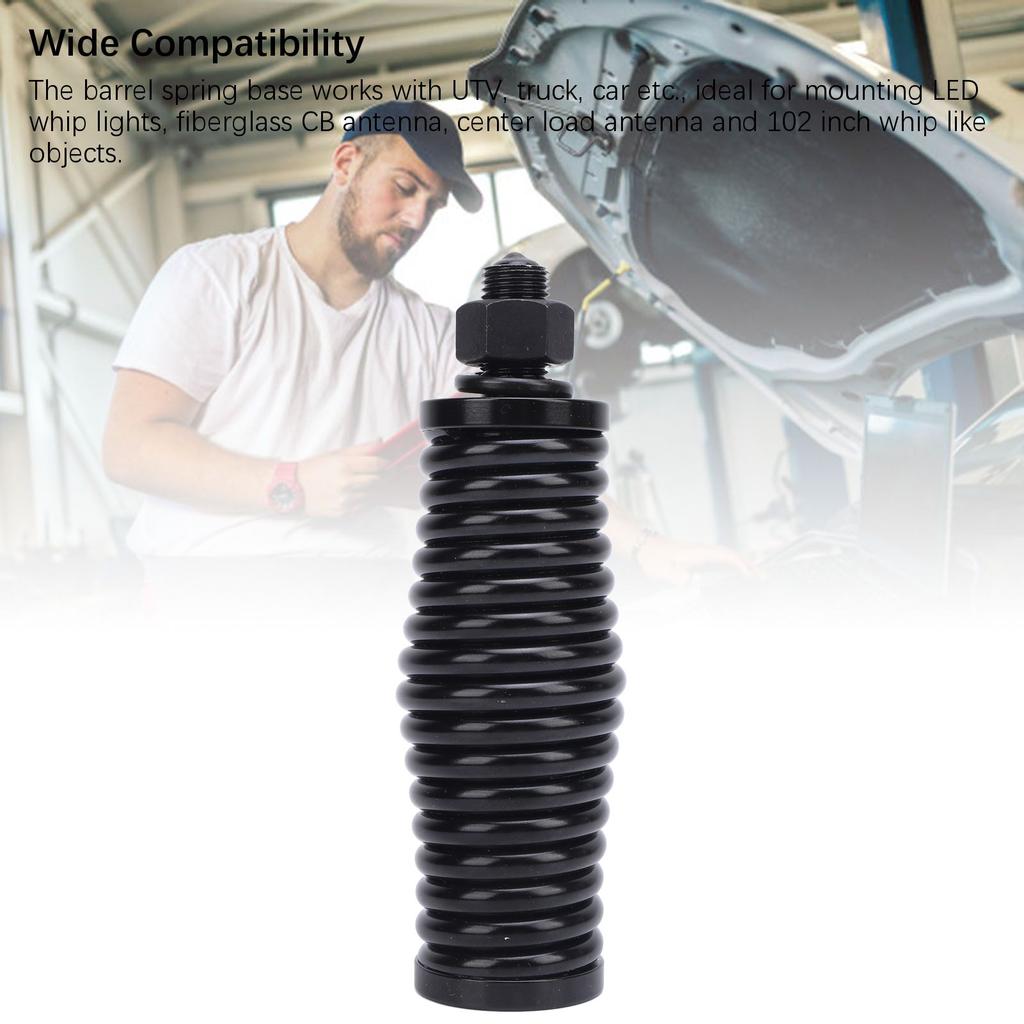Montážní základna s válcovou pružinou Flexibilní ocelová rádiová anténa LED bičové světlo Montážní základna pro UTV Nákladní automobil