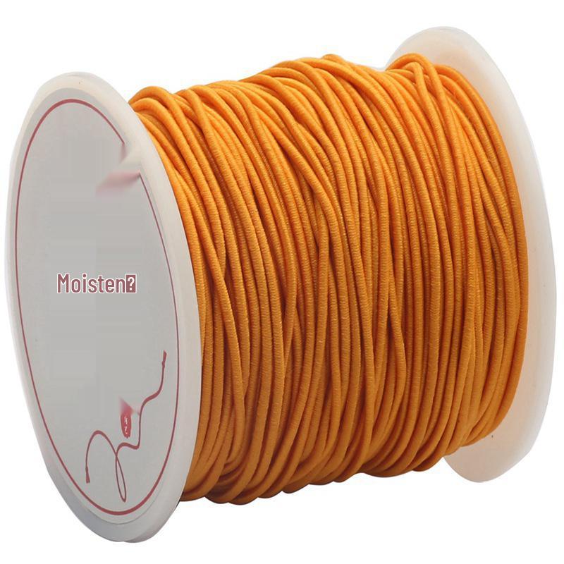 Cordon Elastic din Poliester Filat în Miez pentru Bijuterii DIY: Brățară și Colier Împletite Manual, Accesorii cu Pandantiv