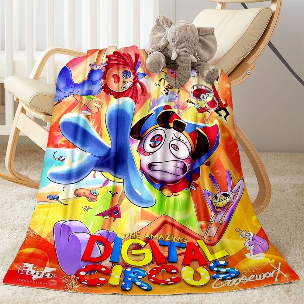 Digital Circus Blanket Ultra-Soft Perfect for Chair Livingroom Sofa for All Occasions Digital Print Best Holiday Gift for Friends Family
