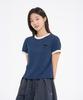 BBC EARTH Women'S Ringer Nature T-Shirt Navy
