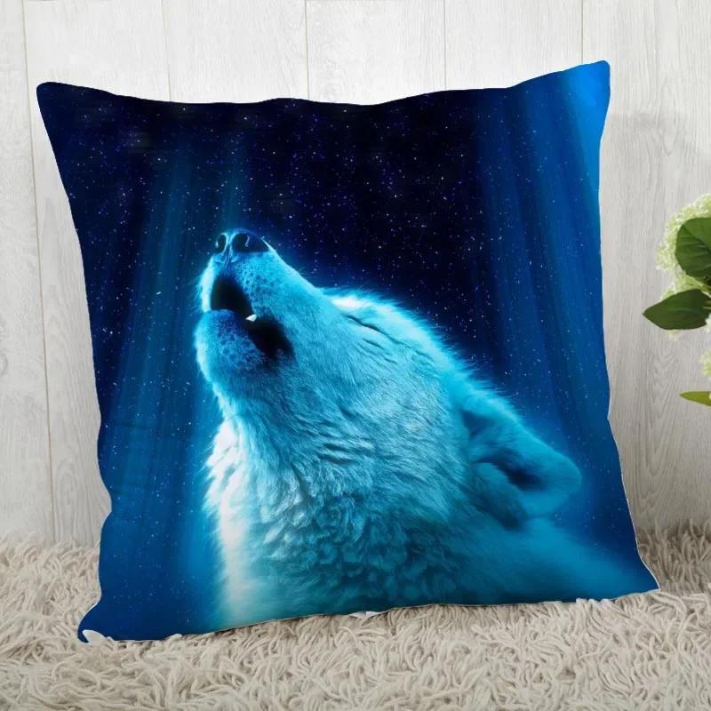 Pillowcase Wolf Pattern Wedding Animal