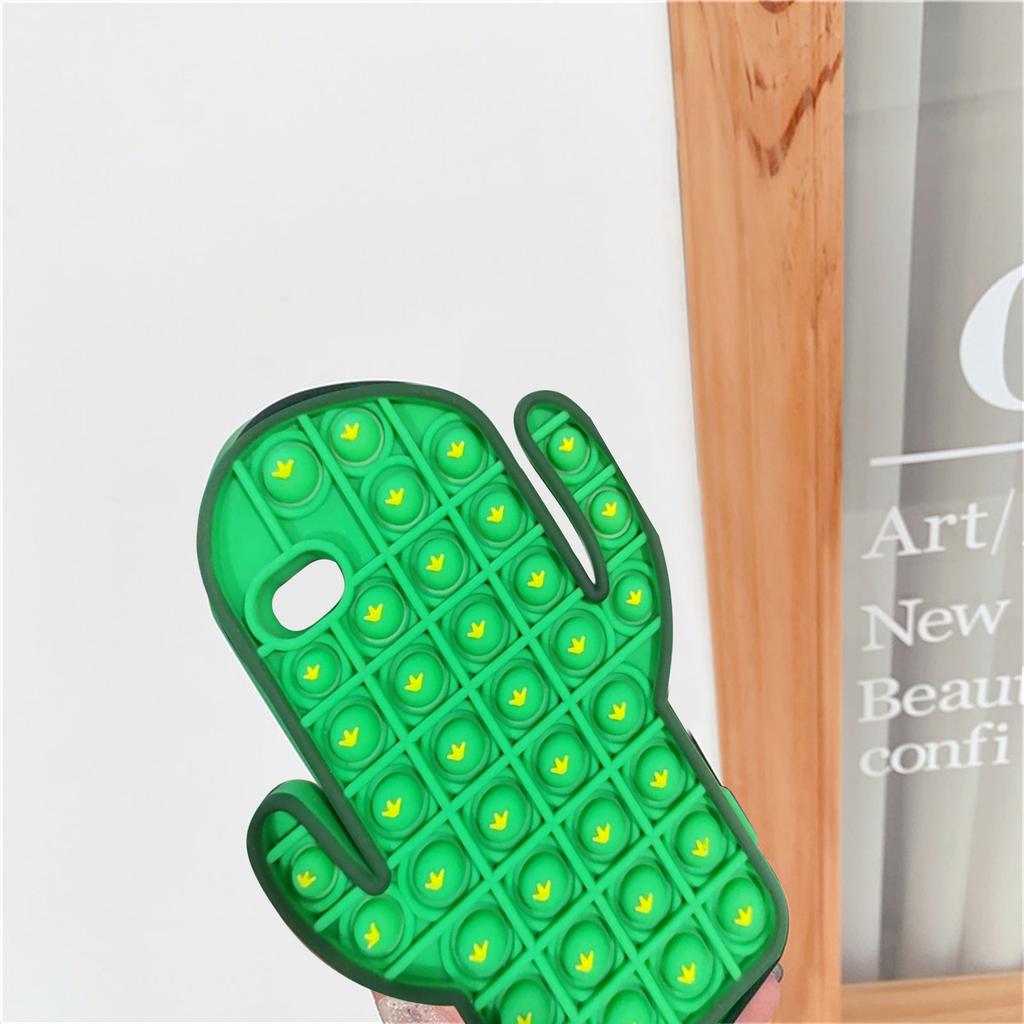 Stress Toys Cactus Phone Case For 7/ 7plus Push Bubble