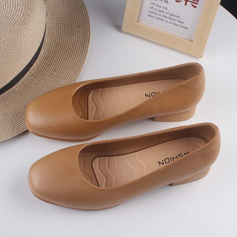 Yuzhihao Closed Heel Women's Low Heel Solid Color Summer Sandals