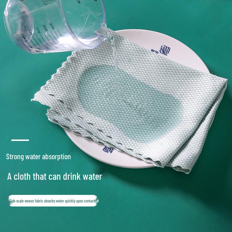 Čisticí hadřík s rybí šupinou – Víceúčelový na nádobí, sklo, okna a stoly.