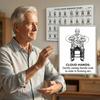 Tai Chi Stuhl-Übungsplan Poster für Anfänger und Senioren Sitzhaltung Workout Leinwand Wandkunst Heim-Fitnessstudio Wohnzimmer Dekoration