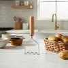 Edelstahl Schlammpresse Kartoffelstampfer Multifunktionaler Babybrei Saftpresse für Hausgemachte Säuglings Obst Gemüse Stampfen Kochen