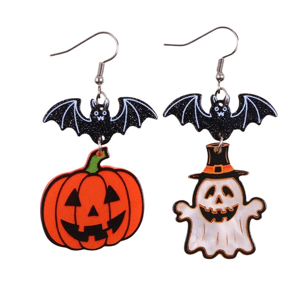 Heart Cute Ghost Ear Studs Spider Pumpkin Dangle Earrings Creative Halloween Earrings  Party