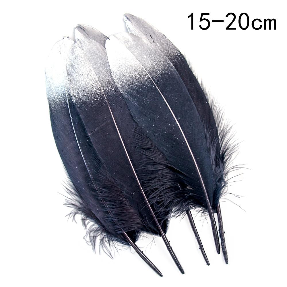 Black Gold Natural Goose Feathers For Needlework Dream Catcher Feather Crafts Jewelry Accessories Diy Decoration