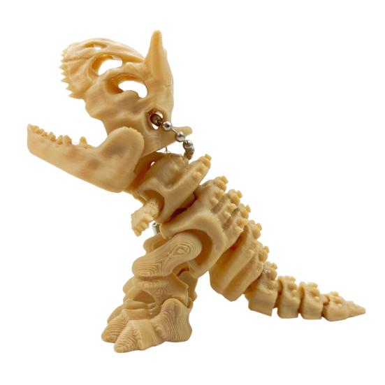 Keychain Pendant, 3D Printed Skeleton Dinosaur Keychain, Lightweight Backpack Handbag Charm for Everyday Use