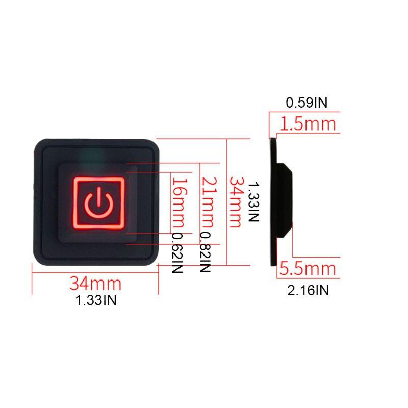 3.7-12V Waterproof Button Switch Heated Vest Pants Gloves Electric Heating Waistband DIY Temperature Controller DropShipping
